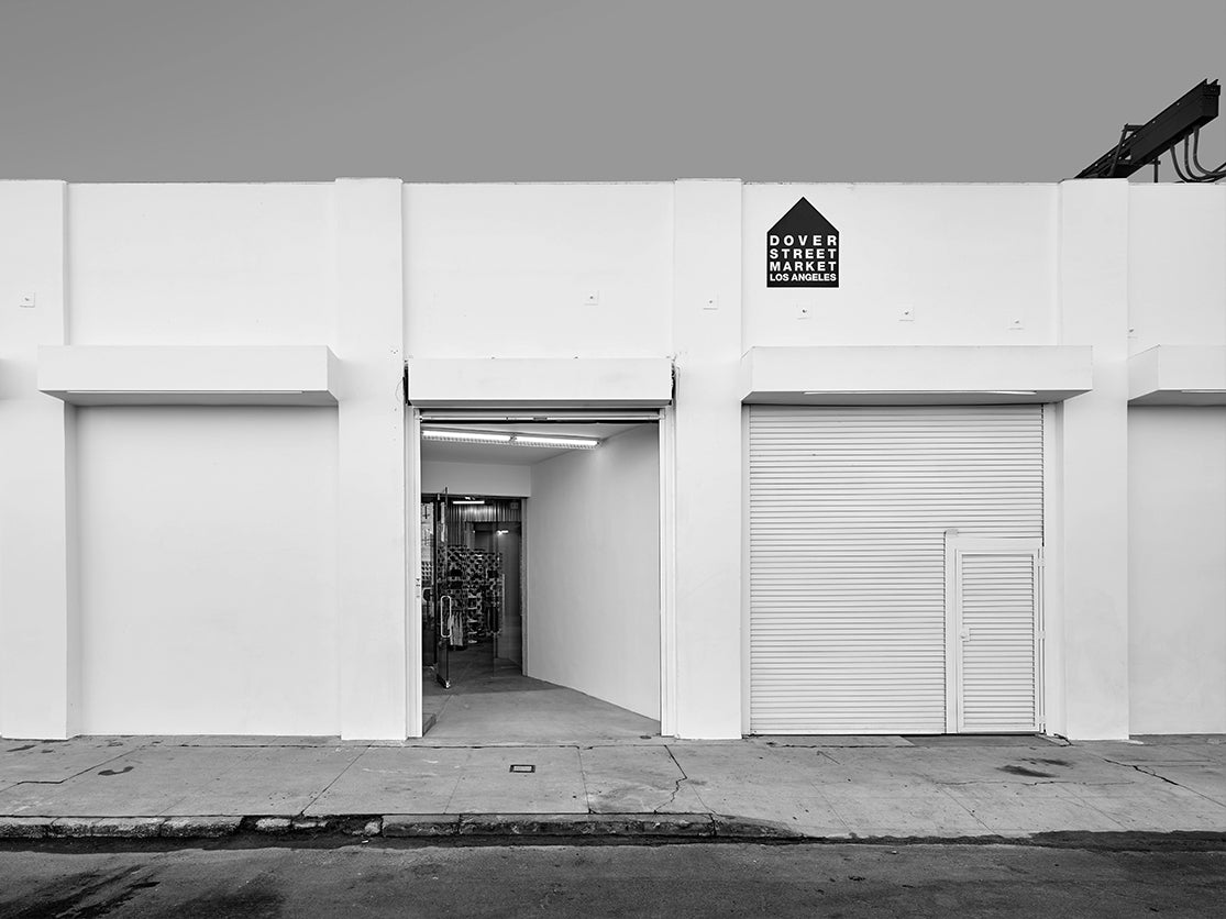 Exterior view of the Dover Street Market Los Angeles retail store